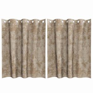 vidaXL Aksominio tipo užuolaidos 2 pcs &scaron;ampano 140 x 140 cm Aksomas