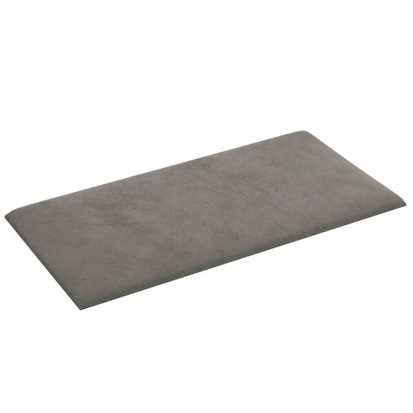 vidaXL Sieninis galvūgalis 12 pcs &Scaron;viesiai pilka 30 x 15 cm Aksomas