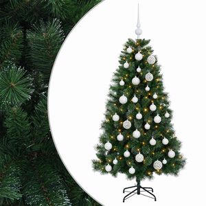 vidaXL Dirbtinė kalėdinė eglutė su žaisliuku 120 cm 150 LED