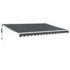 vidaXL Automatinė i&scaron;traukiama markizė, antracito spalvos, 4x3m