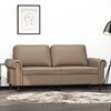 vidaXL Dvivietė sofa, kapučino spalvos, 140cm, dirbtinė oda