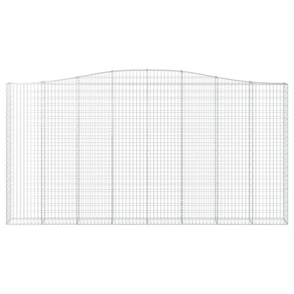 vidaXL I&scaron;lenkti gabiono krep&scaron;iai, 4vnt., 400x30x200/220cm, geležis