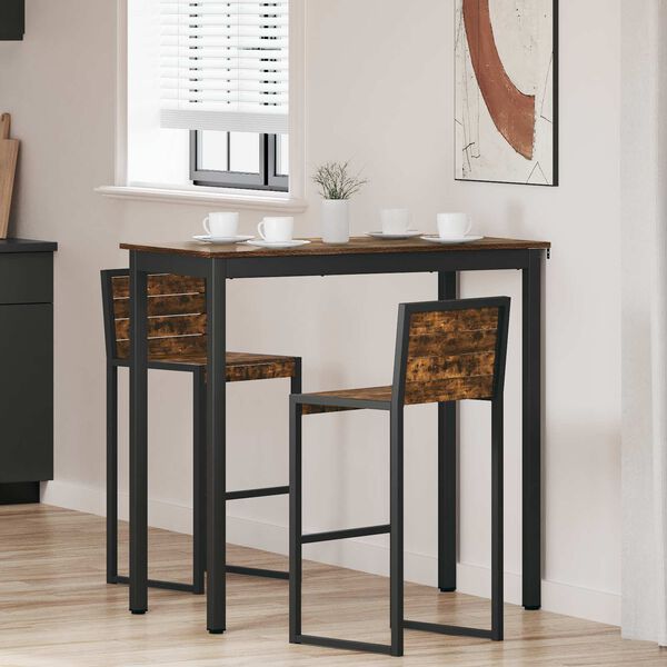 vidaXL Valgomieji stalai Apdirbta mediena