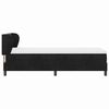vidaXL Kiemas lova su čiužiniu su galvūgalio Juoda 80 x 200 cm Aksomas