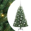 vidaXL Dirbtinė Sulankstoma Kalėdų Eglutė Žalia 120 cm PVC ir metalas