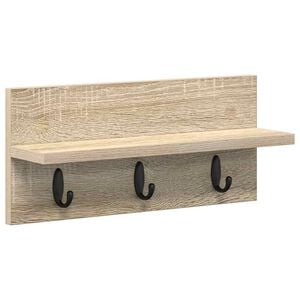 vidaXL Prikabinamas paltas Sieninis Sonoma ąžuolas 40 x 10,5 x 18 cm