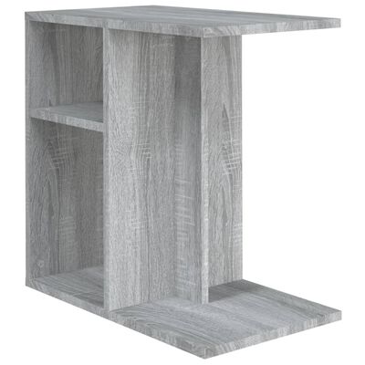 vidaXL Šoninis staliukas, pilkas ąžuolo, 50x30x50cm, apdirbta mediena