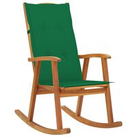 vidaXL Supama kėdė su pagalvėlėmis, akacijos medienos masyvas