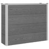 vidaXL Paauk&scaron;tinta sodo lova Pilka 100 x 30 x 22 cm WPC ir aliuminis