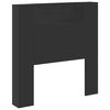vidaXL Galvūgalis Juoda 100 x 16,5 x 103,5 cm Apdirbta mediena