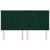 vidaXL Galvūgalis, tamsiai žalias, 180x5x118/128 cm, aksominis