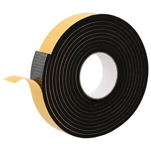 vidaXL Savigautinė putų juosta 20 vnt. Juoda 30mm x 5m CR putplastis
