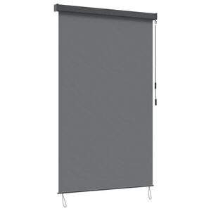 vidaXL Roletas &Scaron;viesiai pilka 180 x 250 cm Audinys ir aliuminis