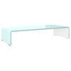 vidaXL TV stovas/monitoriaus pakyla, žalias, 60x25x11cm, stiklas