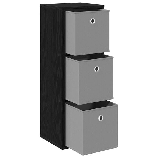 vidaXL Kabalas su stalčių Juodas ąžuolas 30,5 x 27 x 84,5 cm