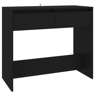 vidaXL Konsolinis staliukas, juodos spalvos, 89x41x76,5cm, plienas