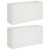 vidaXL Sodo vazonas 2 vnt. Balta 100 x 30 x 50 cm