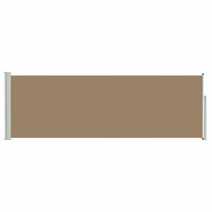 vidaXL I&scaron;traukiama &scaron;oninė užuolaida Taupe 300 x 100 cm Poliesteris