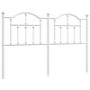 vidaXL Metalinis pakaitinis galvūgalis, baltos spalvos, 135cm