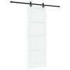 vidaXL Slankios durys ORKDAL 83 x 232 cm Pu&scaron;ies medienos masyvas Balta