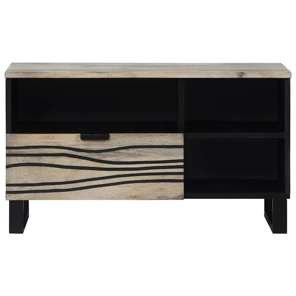 vidaXL TV vienetai su stalčių Balta 80 x 33 x 46 cm Apdirbta mediena