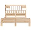 vidaXL Lova su knygų spinta be čiužinio, 150x200cm, pušies masyvas