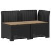 vidaXL 2-Vietis Sodo Sofas su Pagalvėlėmis, Atrodo kaip Ratano