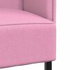 vidaXL Auk&scaron;tos nugaros sofa 101cm Rožinė audinys