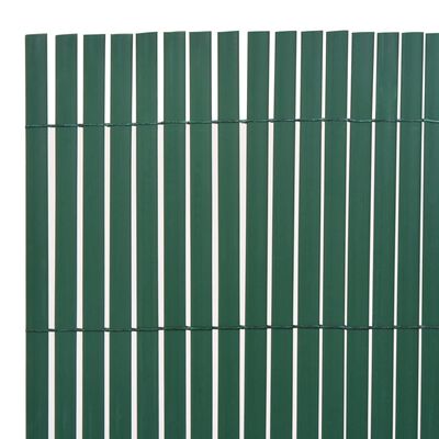 vidaXL Dvipusė sodo tvora, žalios spalvos, 110x500cm