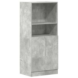 vidaXL Virtuvės spintelė, betono pilka, 57x41,5x131,5cm, mediena