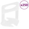 vidaXL Plytelių i&scaron;lyginimo spaustukai, 250vnt., 2mm