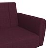vidaXL Dvivietė sofa-lova su pakoja, violetinės spalvos, audinys