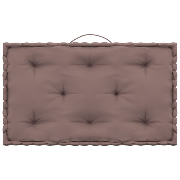vidaXL Grindų/paletės pagalvėlės, 5vnt., taupe spalvos, medvilnė