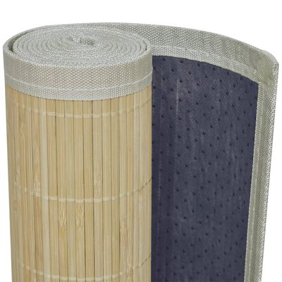 vidaXL Bambukinis kilimas, 160x230, natūralios spalvos