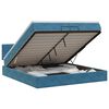 vidaXL Reguliuojama lova su čiužiniu Tamsiai mėlyna 200 x 200 cm