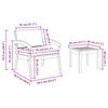 vidaXL Bistro komplektas Ruda 45 x 45 x 38cm Akacijos medienos masyvas