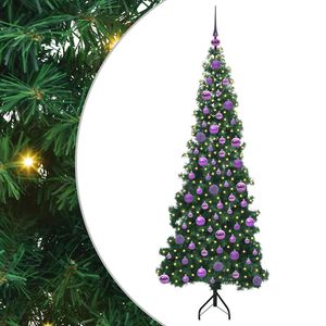 vidaXL Kampinis dirbtinis Kalėdų medis Žalia 180 cm PVC ir metalas
