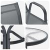 vidaXL Sodo Bistro Rinkinys 3 pcs Pilka Plienas