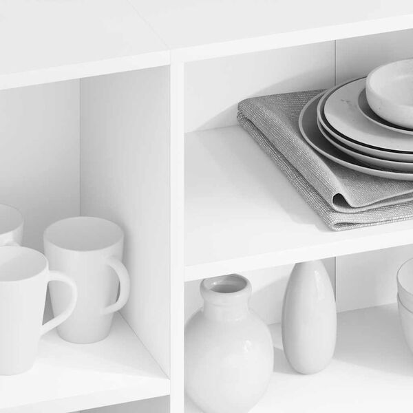 vidaXL &Scaron;oninė spintelė, baltos spalvos, 120x30x75cm, apdirbta mediena