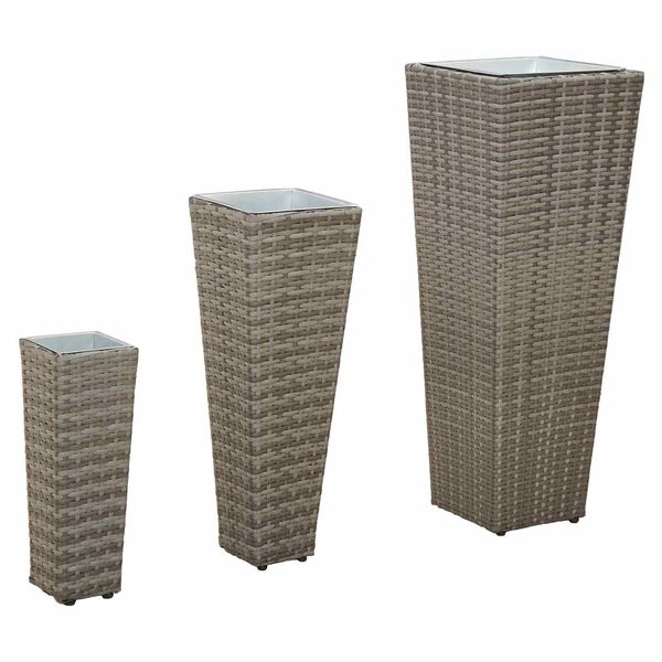 vidaXL Lauko rinkinys 3 pcs Metalas