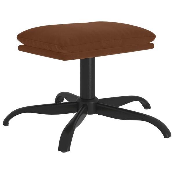 vidaXL Pakoja, rudos spalvos, 60x60x36cm, mikropluošto audinys