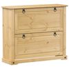 vidaXL Spintelė batams Corona, 99x32x85cm, pu&scaron;ies medienos masyvas