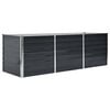vidaXL Sodo lovelis, antracito, 240x80x77cm, plienas, auk&scaron;tas