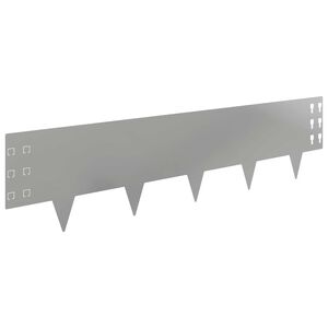 vidaXL Vejo kra&scaron;tas 30 pcs 100 x 25 cm Plienas Sidabrinė