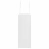 vidaXL Popieriniai maišeliai, 50vnt., su rankenomis, baltas, 18x8x22cm