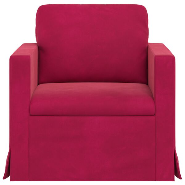 vidaXL Sofa Vyno raudona 78 x 78 x 80 cm Aksomas