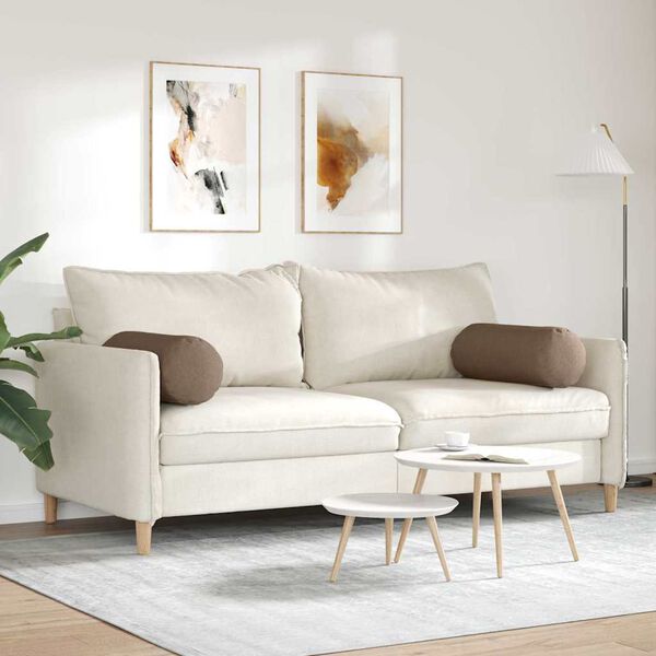 vidaXL Pagalvės 2 pcs Ruda &Oslash; 25 x 70 cm audinys