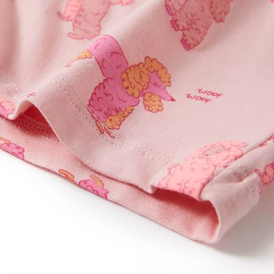 Vaikiška pižama trumpomis rankovėmis, šviesiai rožinė, 92 dydžio