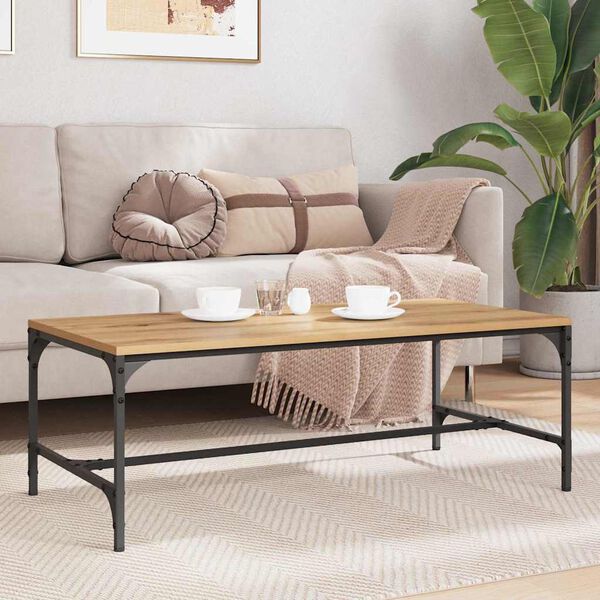 vidaXL Kavos staliukas Amatininkų ąžuolas 100 x 50 x 35 cm