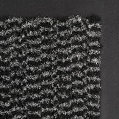 vidaXL Durų kilimėlis, kvadratinis, dygsniuotas, 90x150 cm, antracito